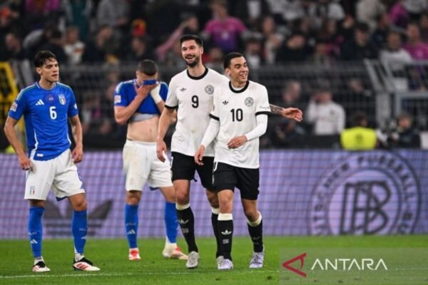 Here are some alternative titles for “Nagelsmann: Ini permainan Jerman terbaik selama saya melatih”:
1. “Nagelsmann: Pertandingan Terbaik Jerman di Bawah Asuhanku”
2. “Nagelsmann: Penampilan Jerman Paling Gemilang yang Pernah Saya Latih”
3. “Nagelsmann: Ini adalah Momen Terbaik Jerman Selama Kepemimpinanku”
4. “Nagelsmann: Jerman Menampilkan Permainan Terbaik Sejak Saya Menjadi Pelatih”
5. “Nagelsmann: Analisis Pertandingan Terbaik Jerman Selama Era Latihanku”
6. “Nagelsmann: Kemenangan Terbaik Jerman dalam Karier Latihku”
Feel free to choose any of these options based on your preference! Here are some alternative titles for "Nagelsmann: Ini permainan Jerman terbaik selama saya melatih":
1. "Nagelsmann: Pertandingan Terbaik Jerman di Bawah Asuhanku"
2. "Nagelsmann: Penampilan Jerman Paling Gemilang yang Pernah Saya Latih"
3. "Nagelsmann: Ini adalah Momen Terbaik Jerman Selama Kepemimpinanku"
4. "Nagelsmann: Jerman Menampilkan Permainan Terbaik Sejak Saya Menjadi Pelatih"
5. "Nagelsmann: Analisis Pertandingan Terbaik Jerman Selama Era Latihanku"
6. "Nagelsmann: Kemenangan Terbaik Jerman dalam Karier Latihku"
Feel free to choose any of these options based on your preference!